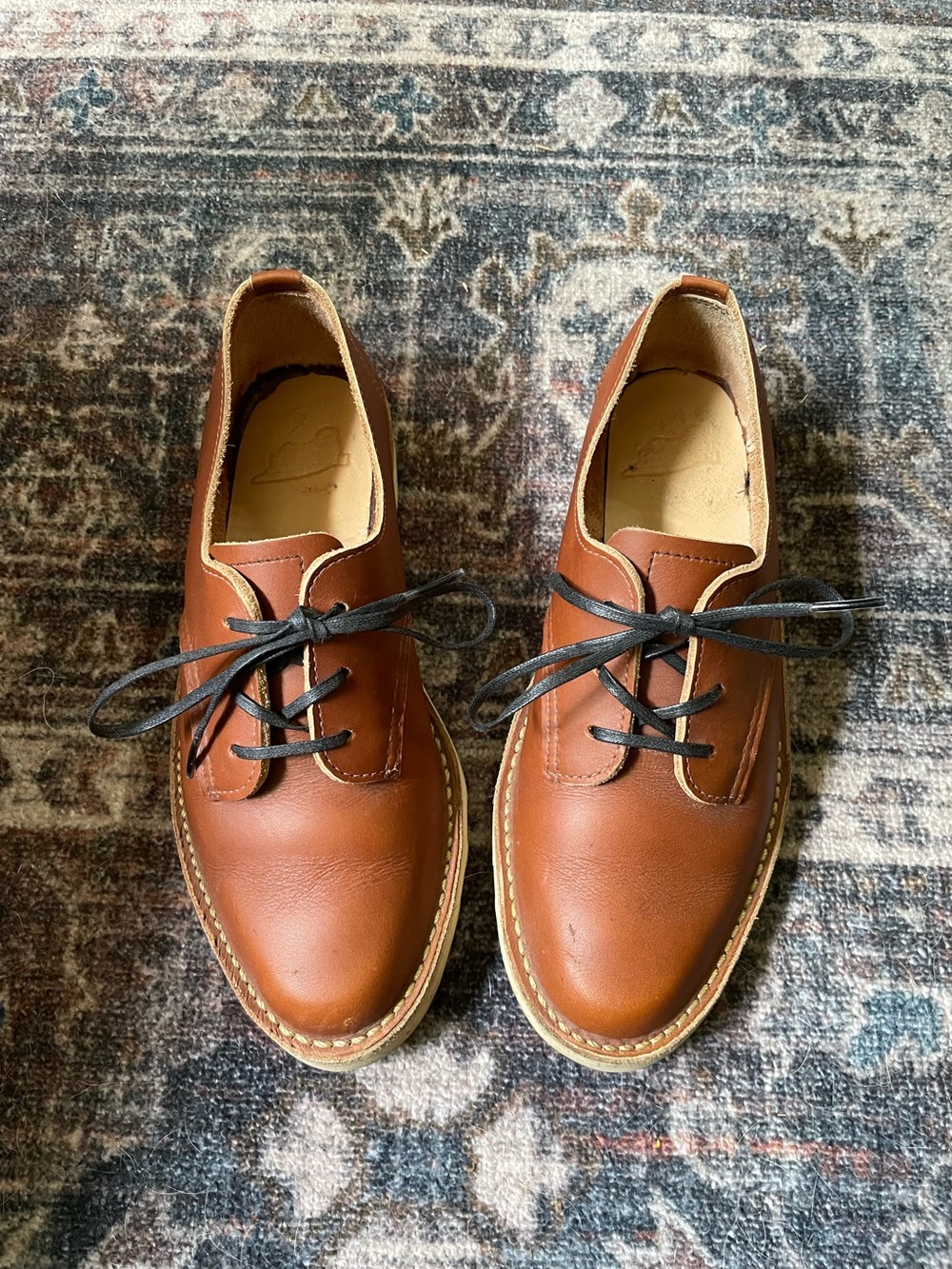Red wing shoes women heritage lace oxfords size 6.5 3490 briar oil slick leather